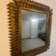 Rectangular sun mirror in wrought iron italian manufacture 50's