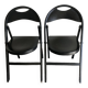 Pair of Thonet 751 Bahaus folding chairs in bentwood