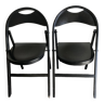 Pair of Thonet 751 Bahaus folding chairs in bentwood