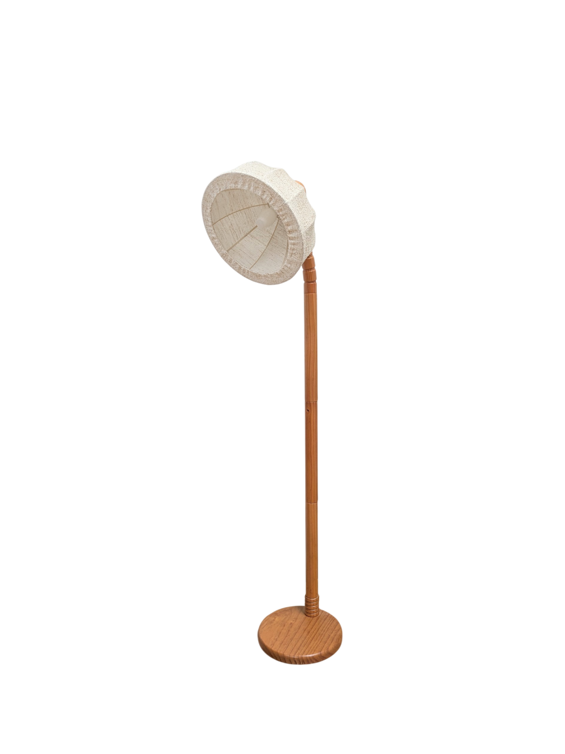 Danish pine articulated floor lamp