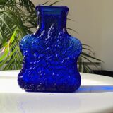Vase bleu cobalt Skurf par Lars Hellsten