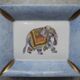 Antique Limoges porcelain ashtray, La Seynie vintage decor