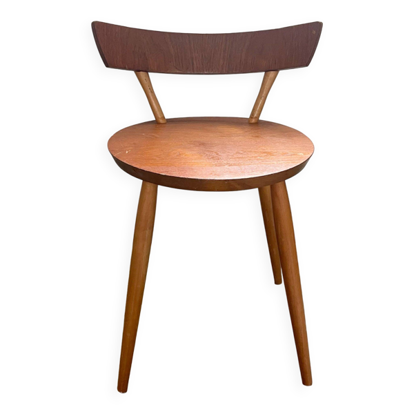 Chaise d'appoint rare de Ferdinand Lundquist & Co, Suède, années 1950 — Beyit