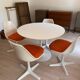 Tulipe Arkana table by Knoll and its 4 chairs