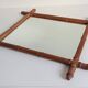 Art Nouveau Faux Bamboo Mirror, 65cm / 25.8", Handmade, Wood, C. 1900
