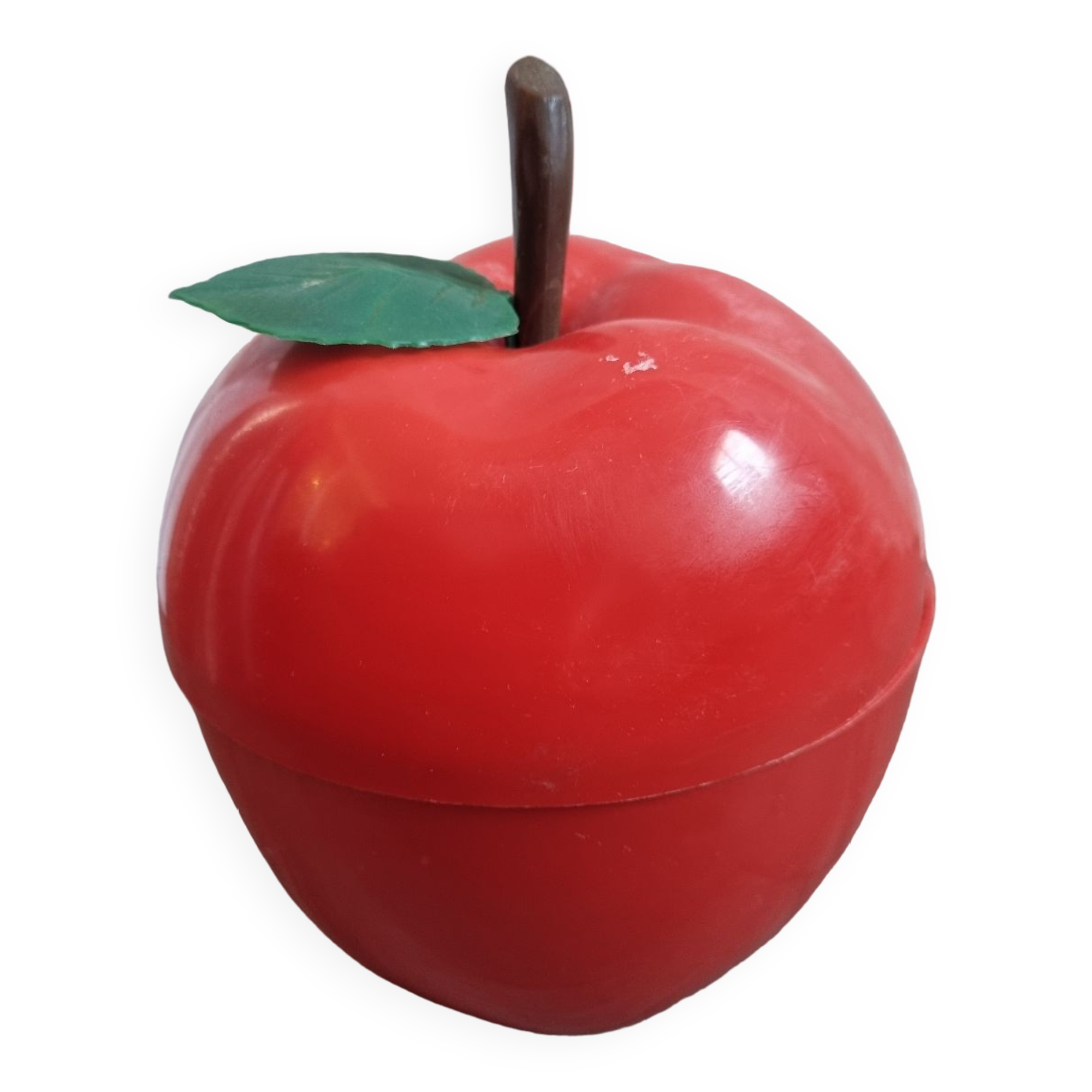 Vintage Red Apple Ice Bucket