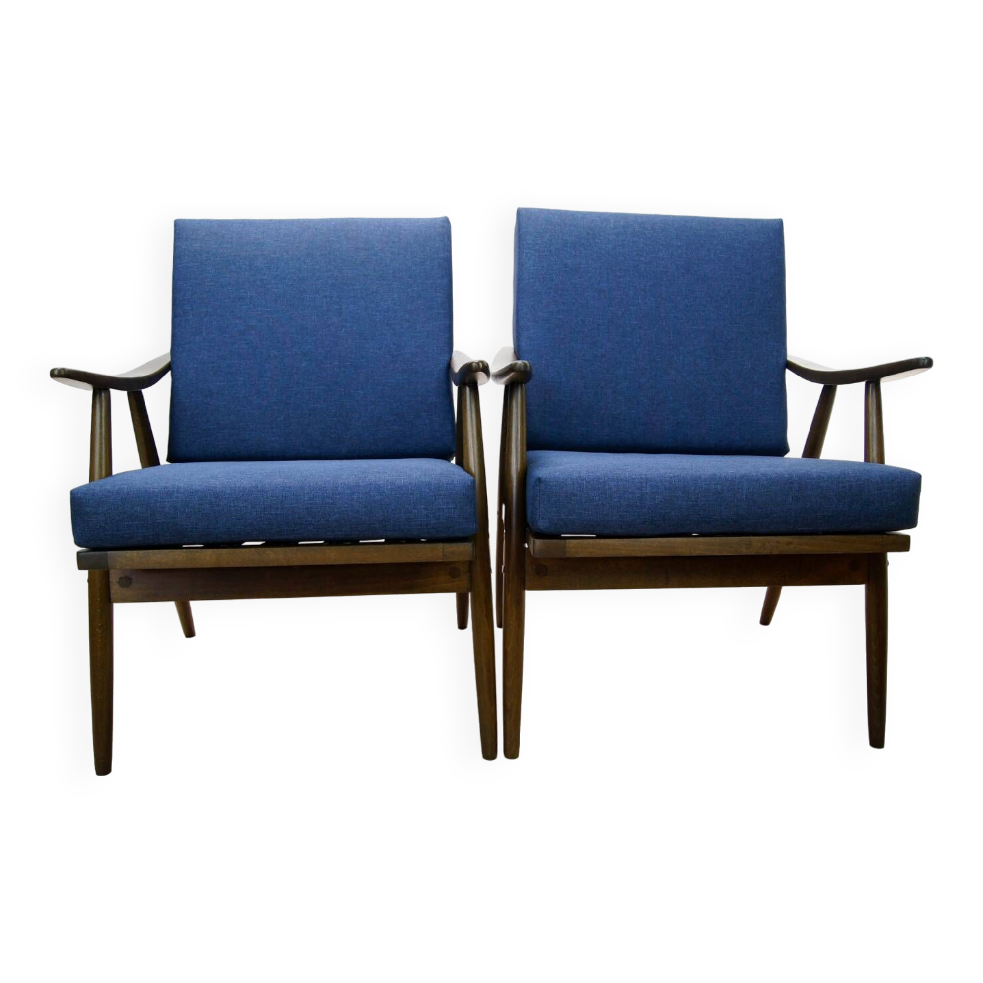 Czechoslovak Armchairs from Ton, 1960s, Set of 2