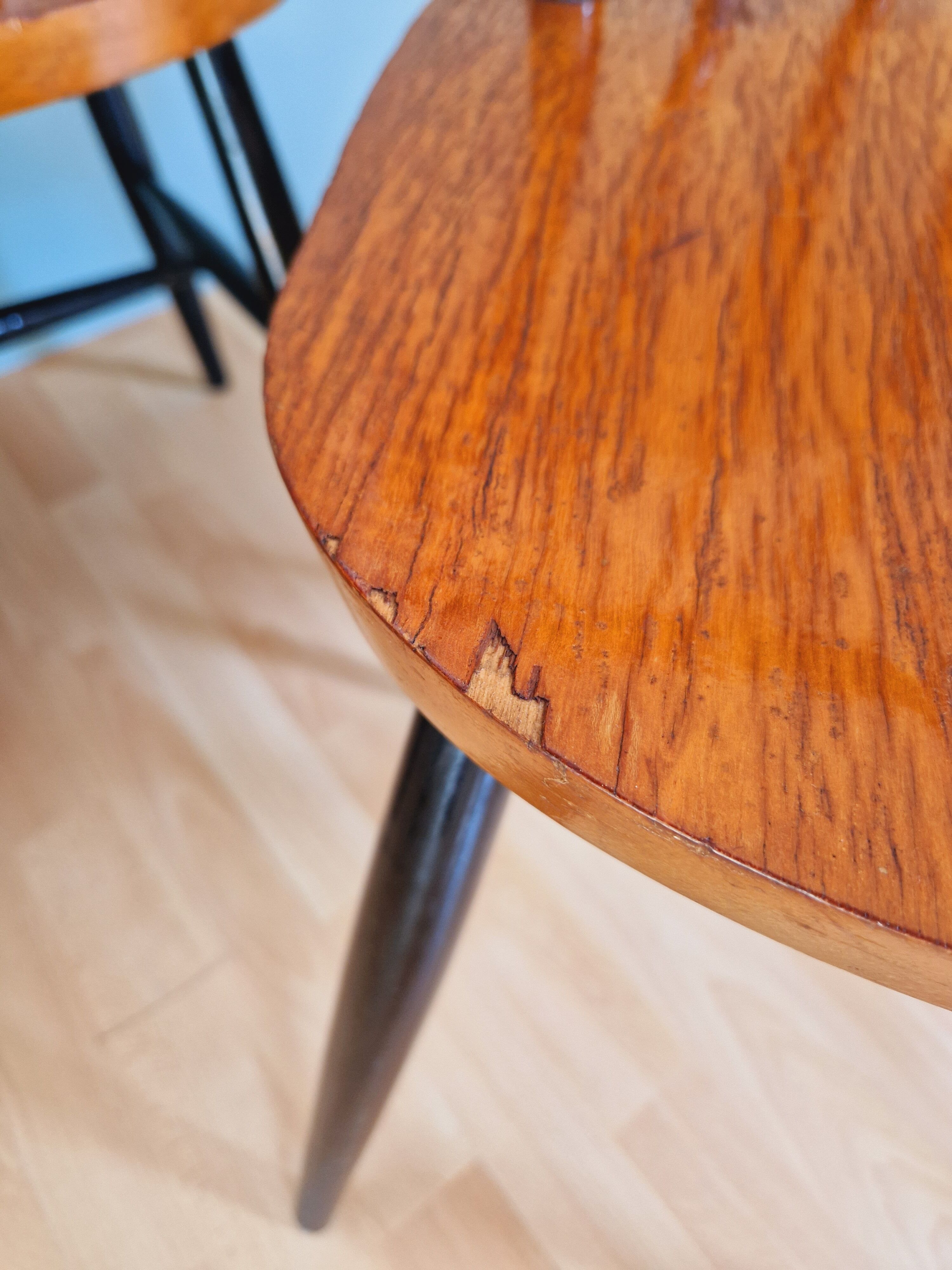 Set of 4 scandinavian teak chairs 60s