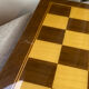 Chess set with wooden board and pieces