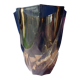 Vase in smoked glass vintage 70s