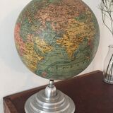 World map globe Earth vintage