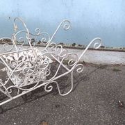 Wrought iron planter 1950