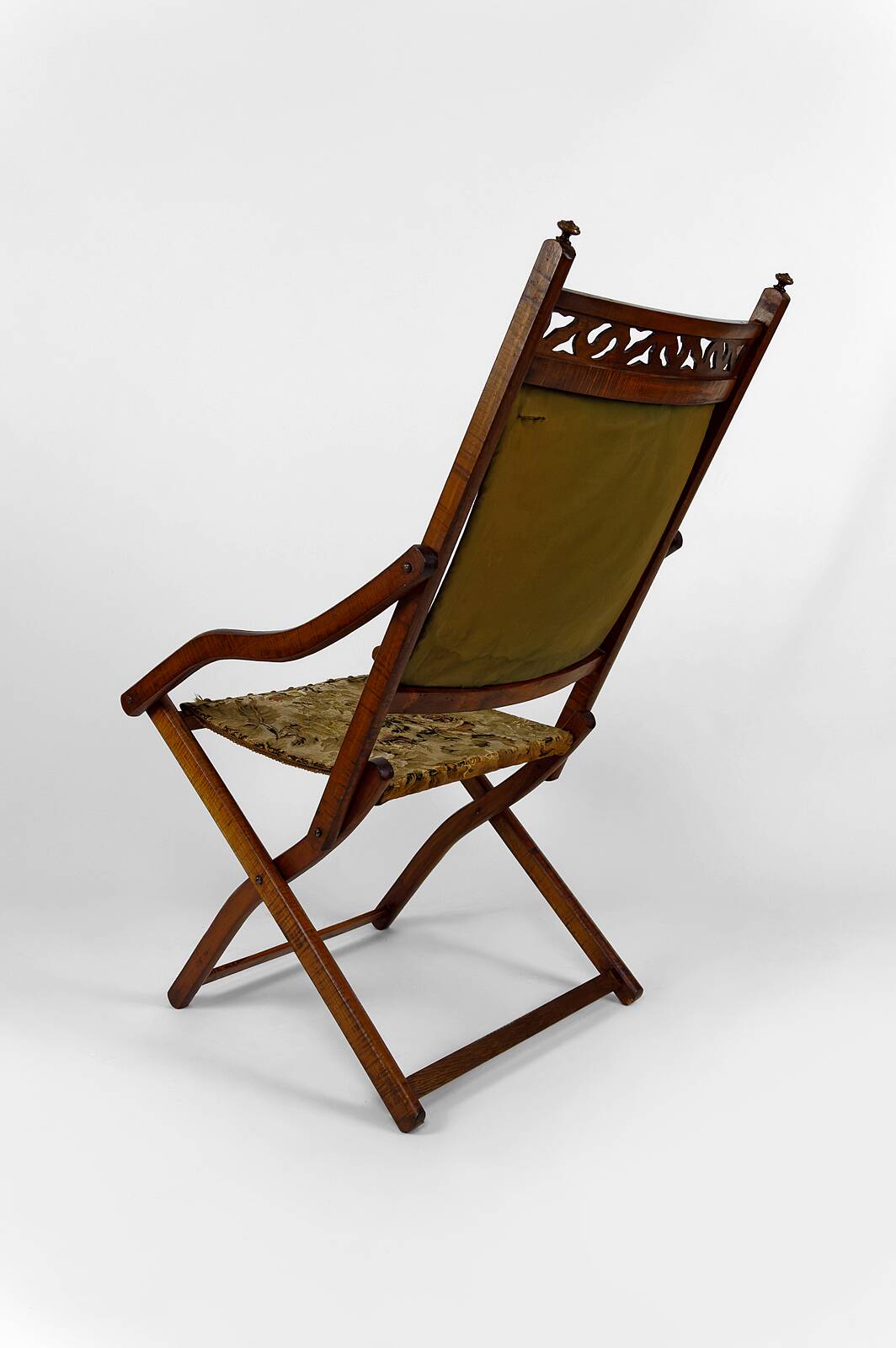 Victorian "safari" folding chair, United Kingdom, Arts & Crafts, circa 1880