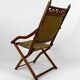 Victorian "safari" folding chair, United Kingdom, Arts & Crafts, circa 1880