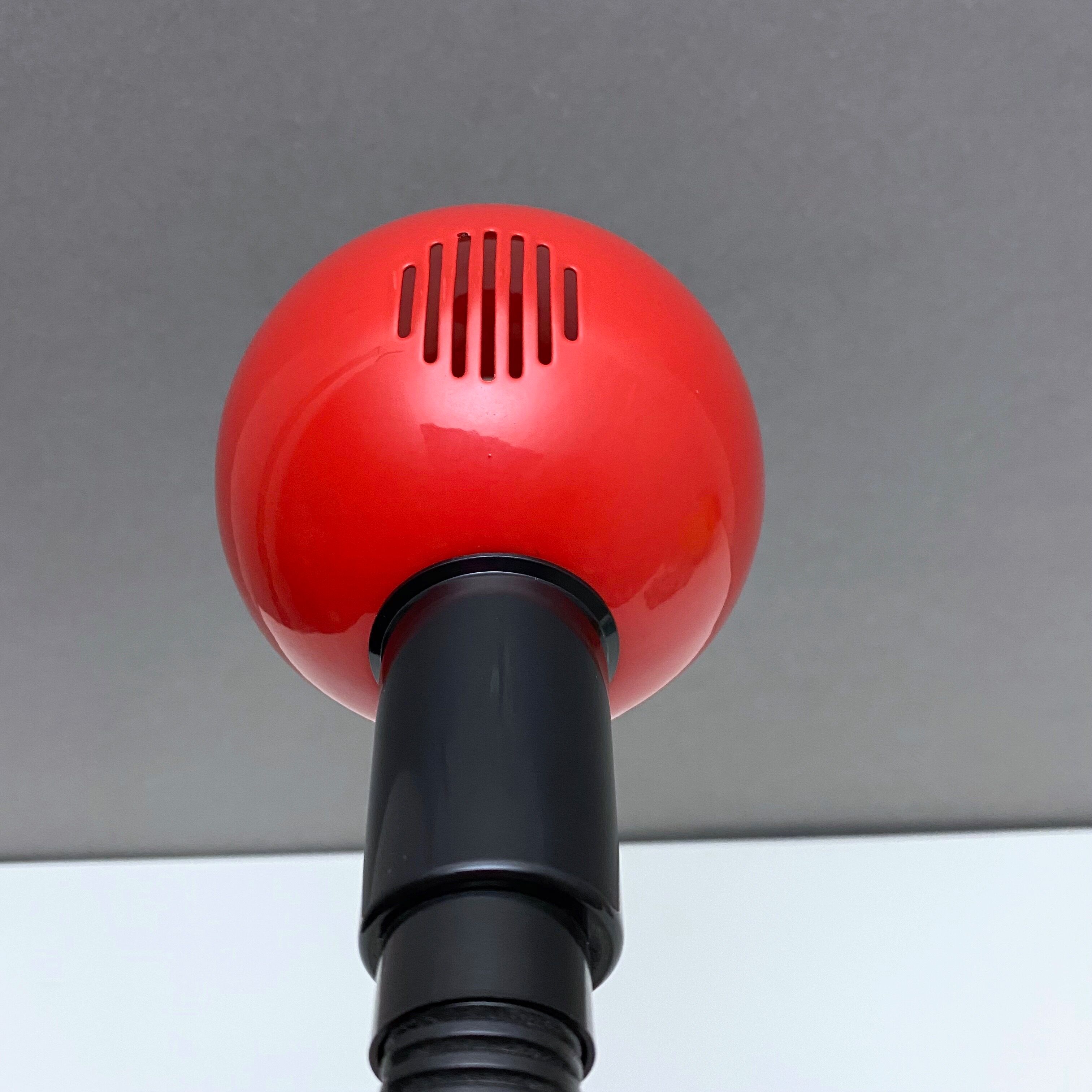 Desk lamp, vintage table lamp red, ball lamp