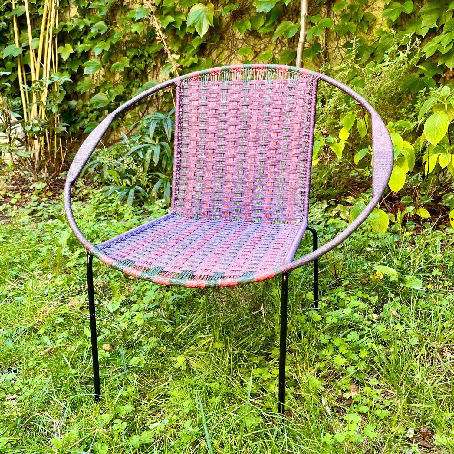 Fauteuil tressé africain