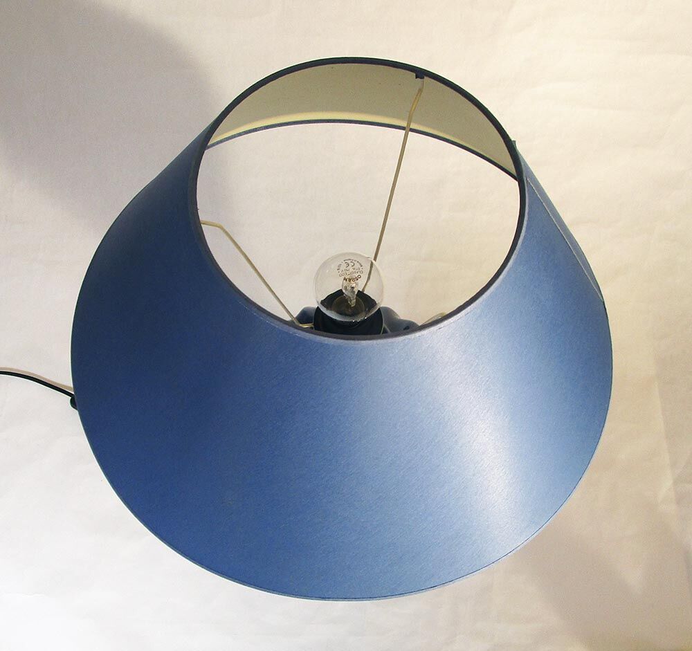 Blue ceramic lamp