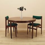 Round rosewood table, Danish design, 1960s, designer: Harry Østergaard, man