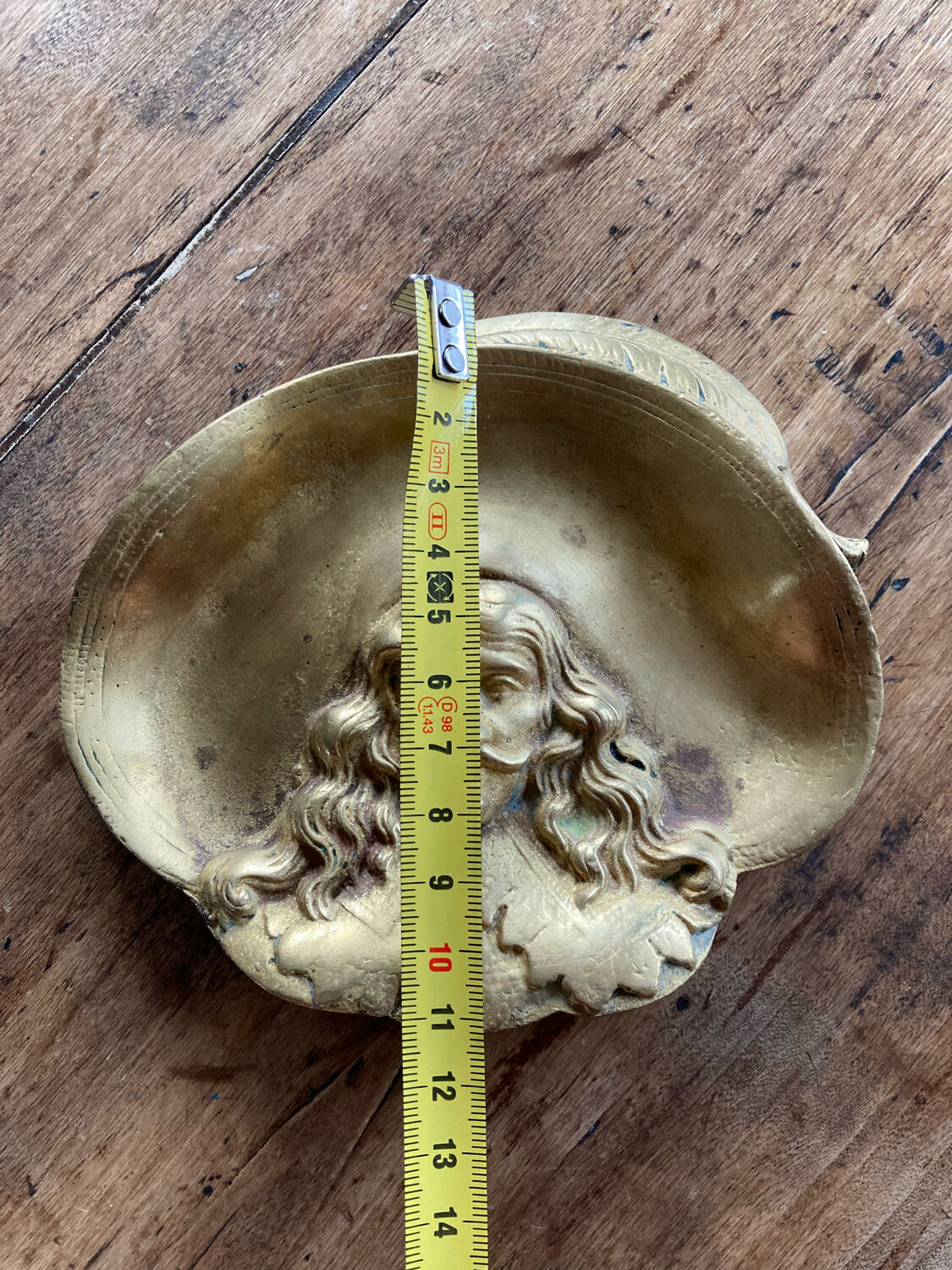 Ashtray brass musketeer dartagnan vintage