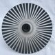 Vintage black and white opalin glass hanging lamp