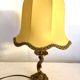Old table lamp in gilded bronze.