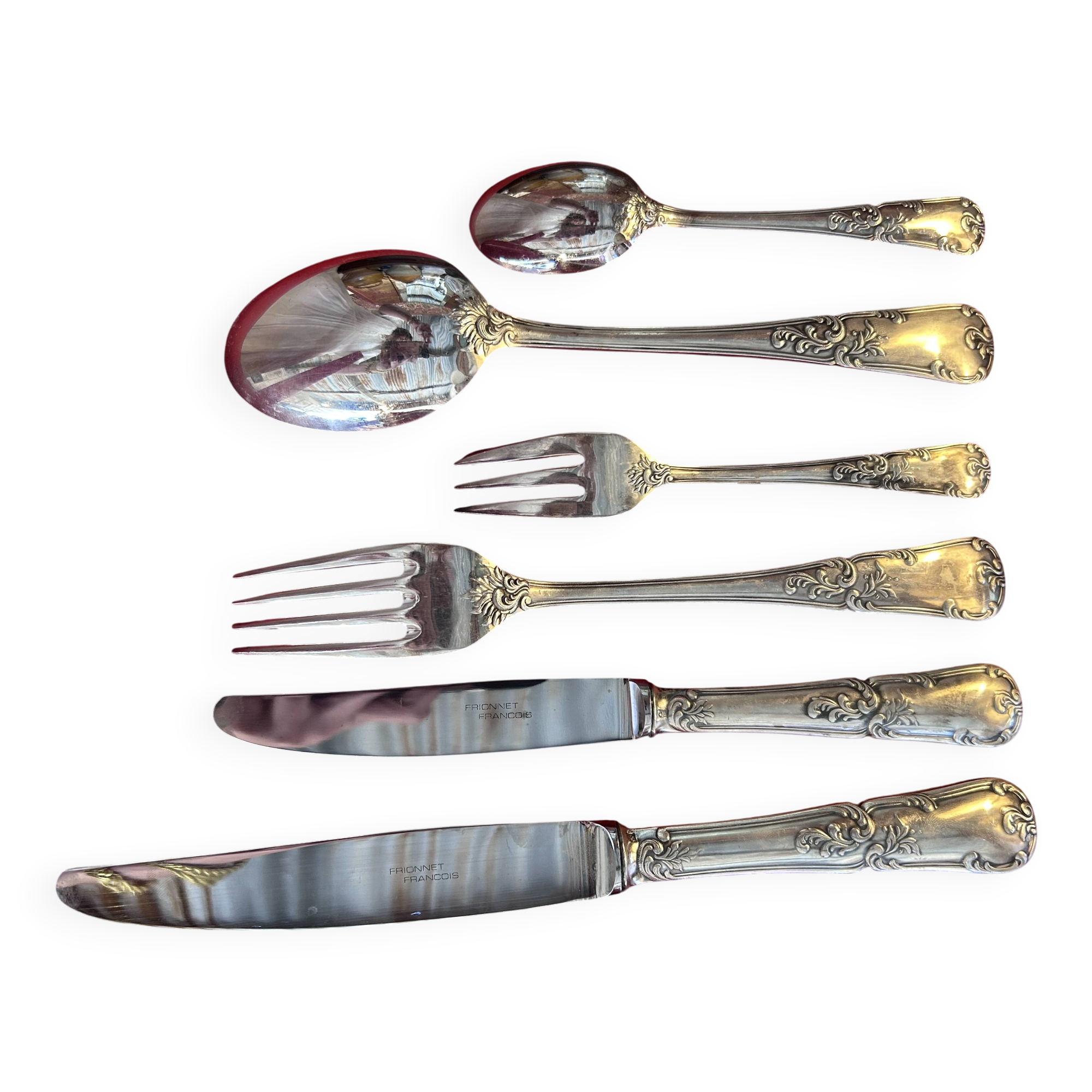 François Frionnet - Housekeeper - silver-plated - Louis XV style - rocaille model