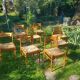 Série de 8 chaises italie 1970