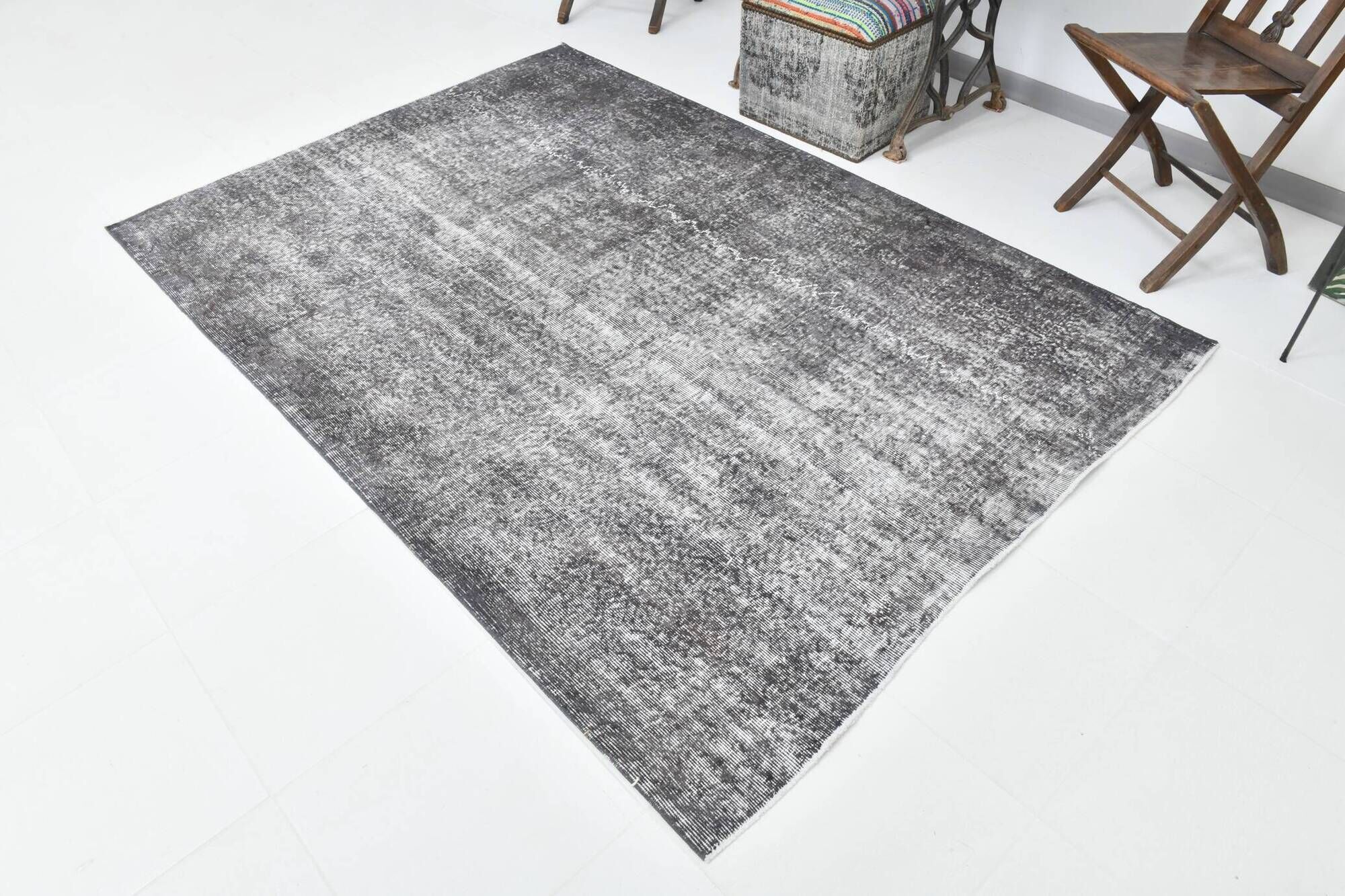 5x8 Rug For Office Distrressed Shabby Chic Antique Vintage Rug, 164x239Cm