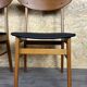 4x 60s 70s Teak Dining Room Chairs Danish Modern Design