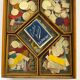 Old game of nain jaune with its bone tokens.