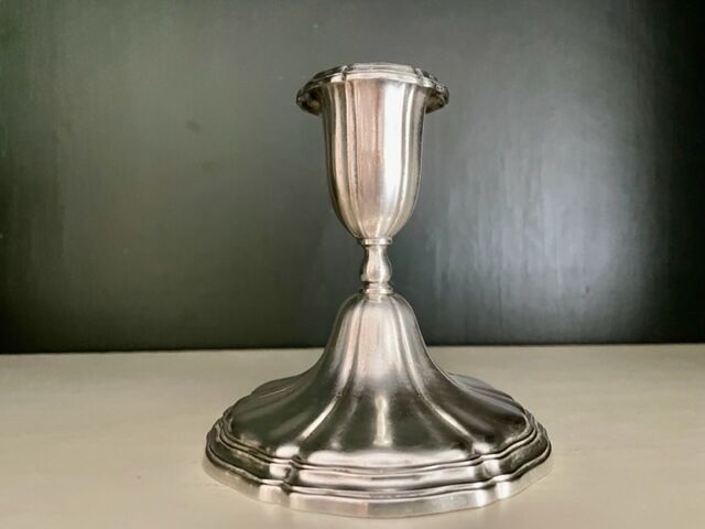 Silver metal wmf candle holder, 1900/1920