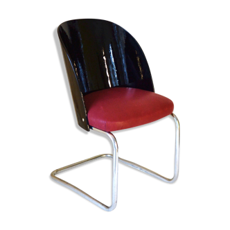 1930s Bauhaus style Thonet B247 chair; marked with Thonet label