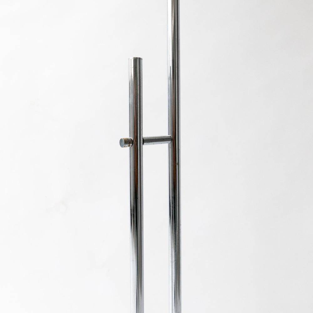 Lampadaire space age en métal chromé avec lumières magnétiques par Reggiani
