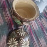 Ceramic terrine with floral decoration – Vintage – Made in France