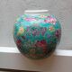 round porcelain vase from China, 19th century, glazed, diameter 11 cm