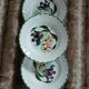 3 antique deep plates from St Amand and Hamage
