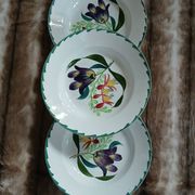 3 assiettes creuses anciennes St Amand et Hamage