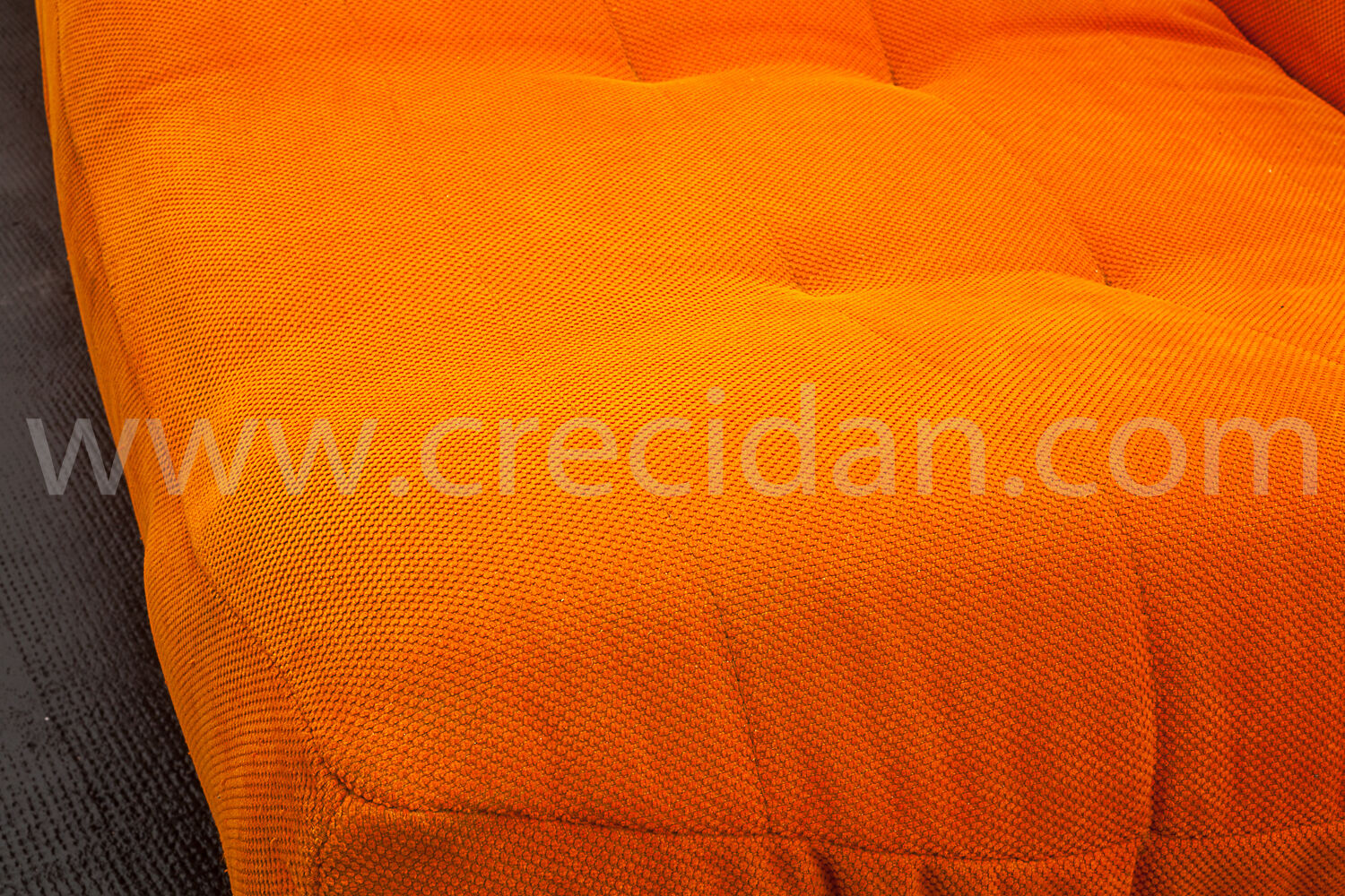 Orange sofa 70'