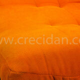 Orange sofa 70'