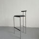 Italian Postmodern Black Tokyo Stool by Rodney Kinsman for Bieffeplast, 1985