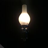 Metal and frosted glass wall lamp 1970