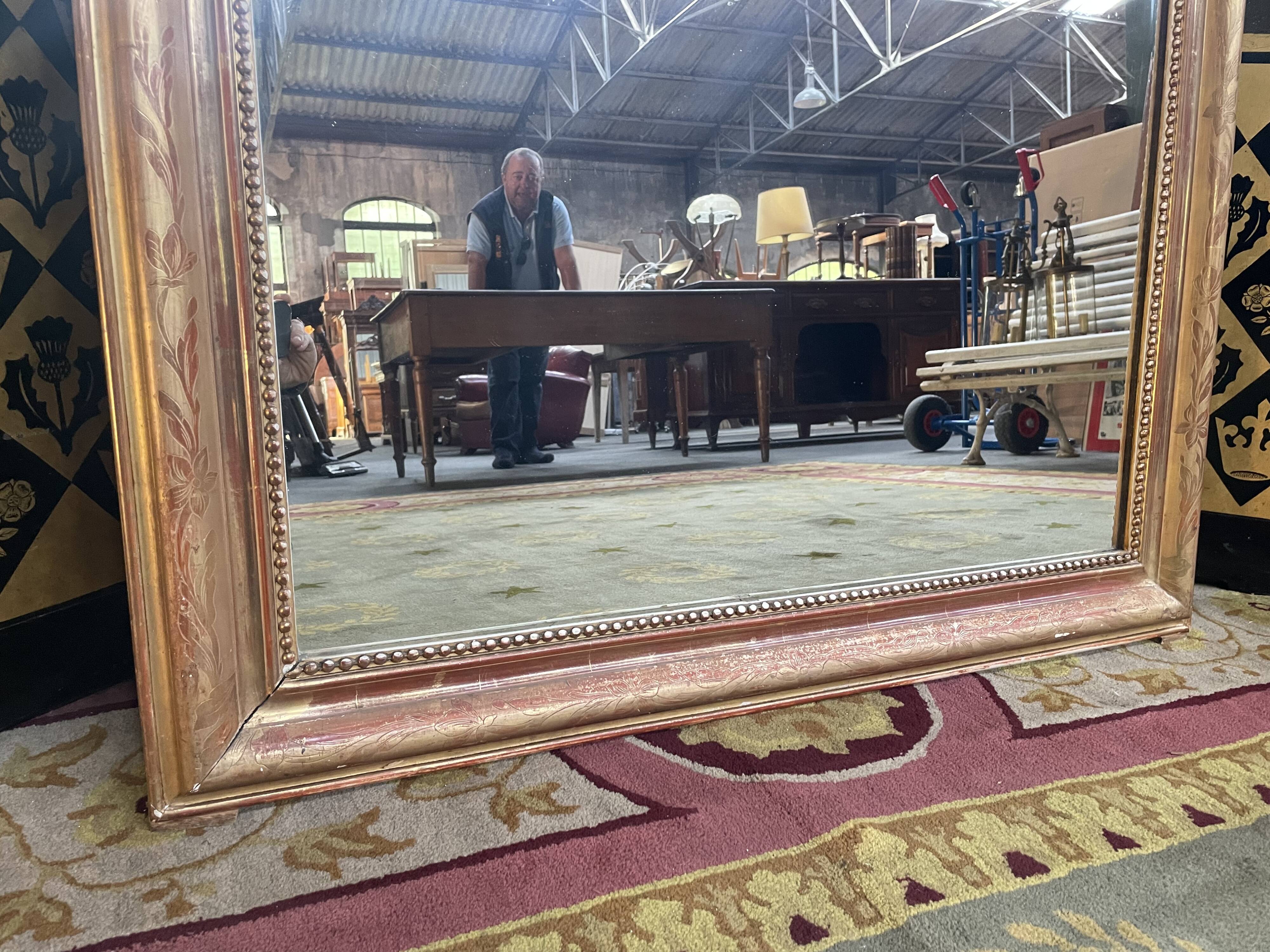 Mirror era Louis Philippe gold leaf 94x127cm