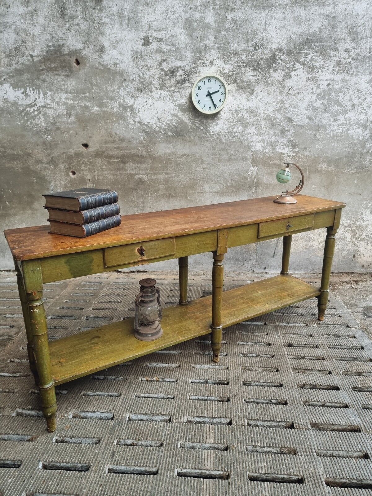 Antique counter side table wall table shop counter