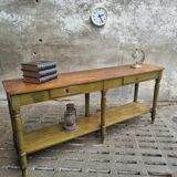 Antique counter side table wall table shop counter