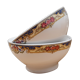 Paire bols guirlande de fleurs