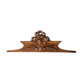 Old pediment in carved wood knot regency style