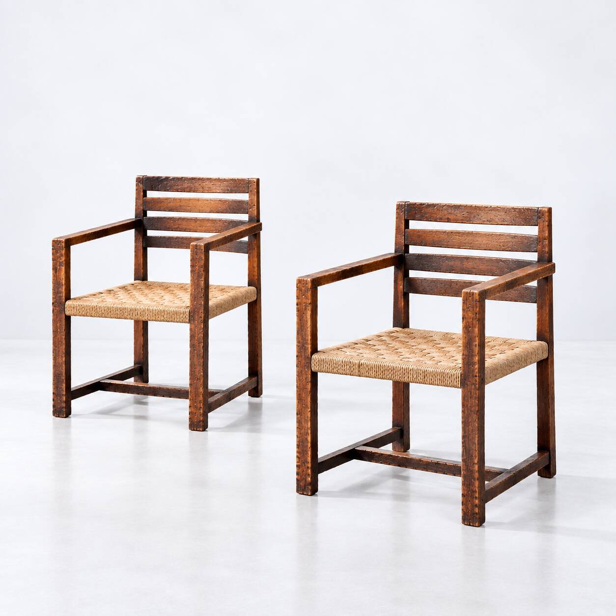 Modernist vintage armchairs (2 available)