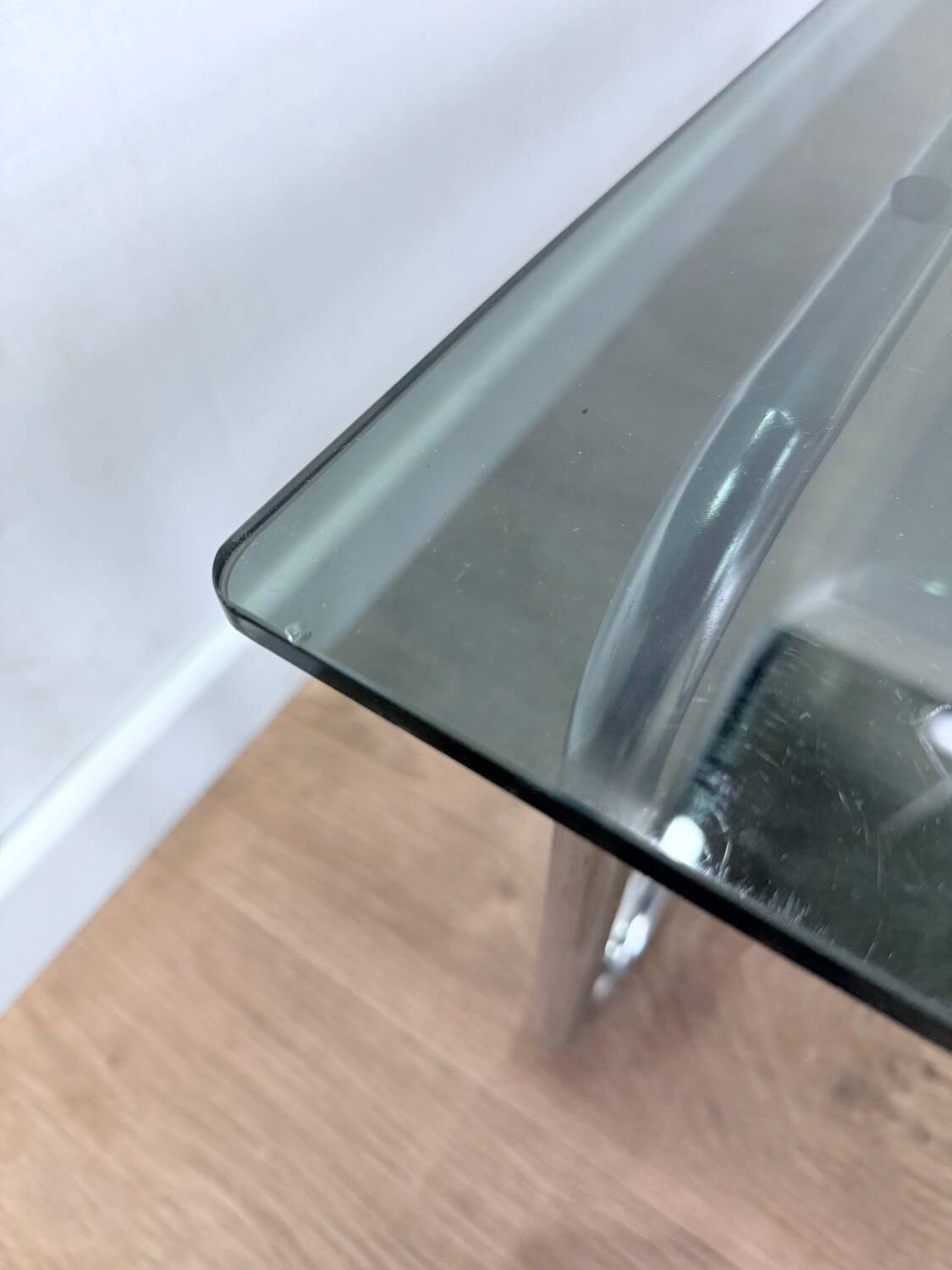 Smoked glass coffee table