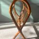 Rattan magazine rack