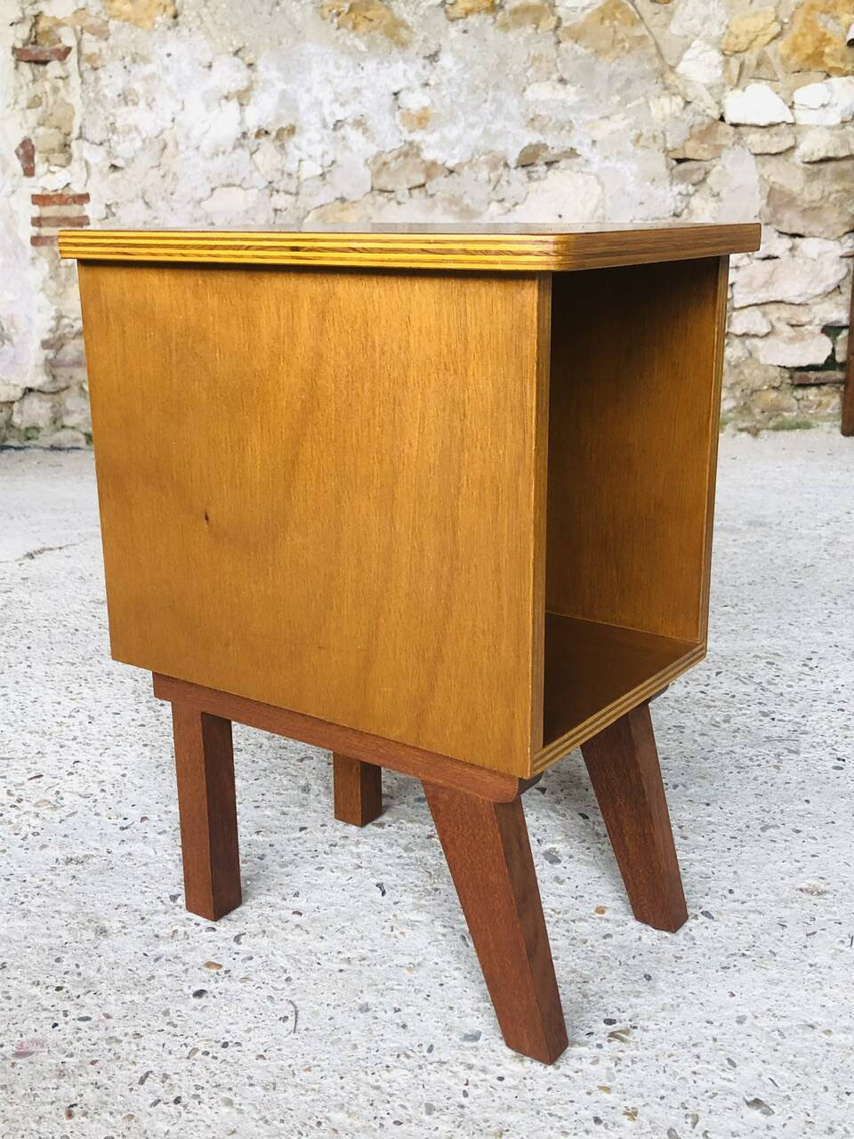 Vintage bedside table, Scandinavian style, Circa 60's